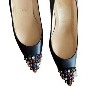 Christian Louboutin Cabo 100mm Pump with Jewel Embellished Toe